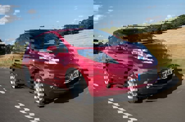 Best used EVs: the original Nissan Leaf in red